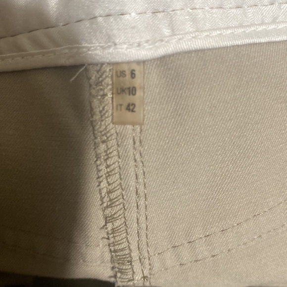 ELIE Tahari Flare Leg Cotton Blend Pants - Picture 7 of 8